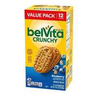 belVita Печенье для завтрака с черникой, экономичная упаковка,