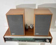 Obiect Decor Radio Vintage; Sistem Audio cu 2 Boxe și 1 Receptor