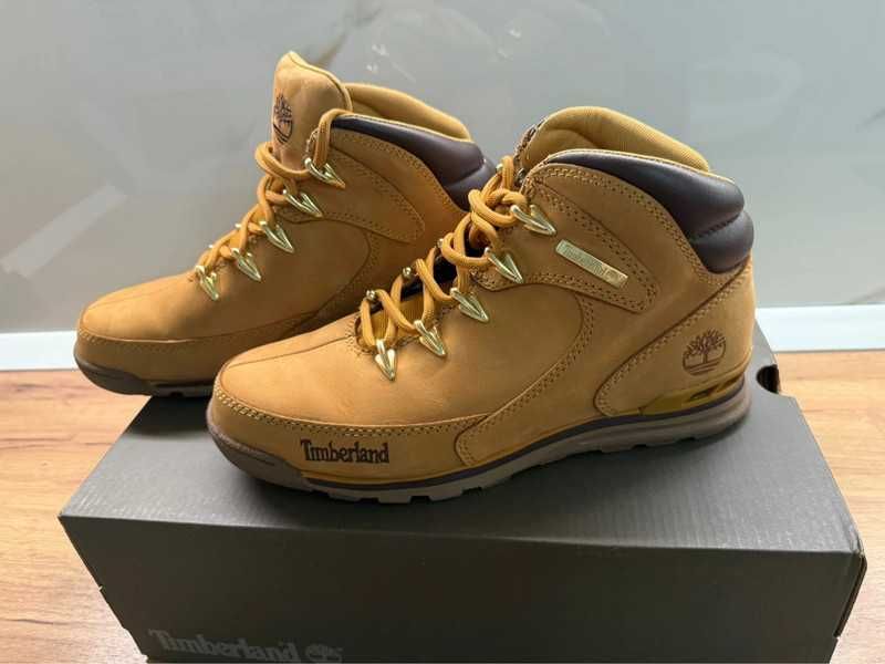 Ghete Timberland Euro Rock MD Hiker Wheat Nubuck bej mustar maro camel