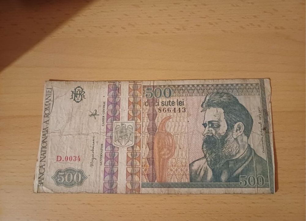 bacnota de 500 de lei pentru colectie