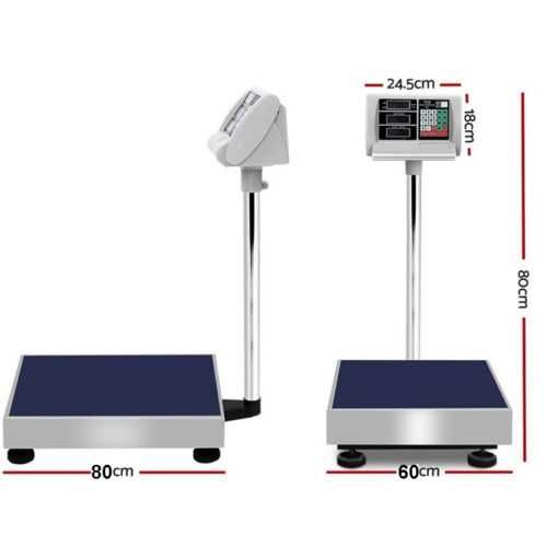 НЕМСКИ Професионален Платформен Електронен Кантар до 1000кг +ЛЕД ФЕНЕР