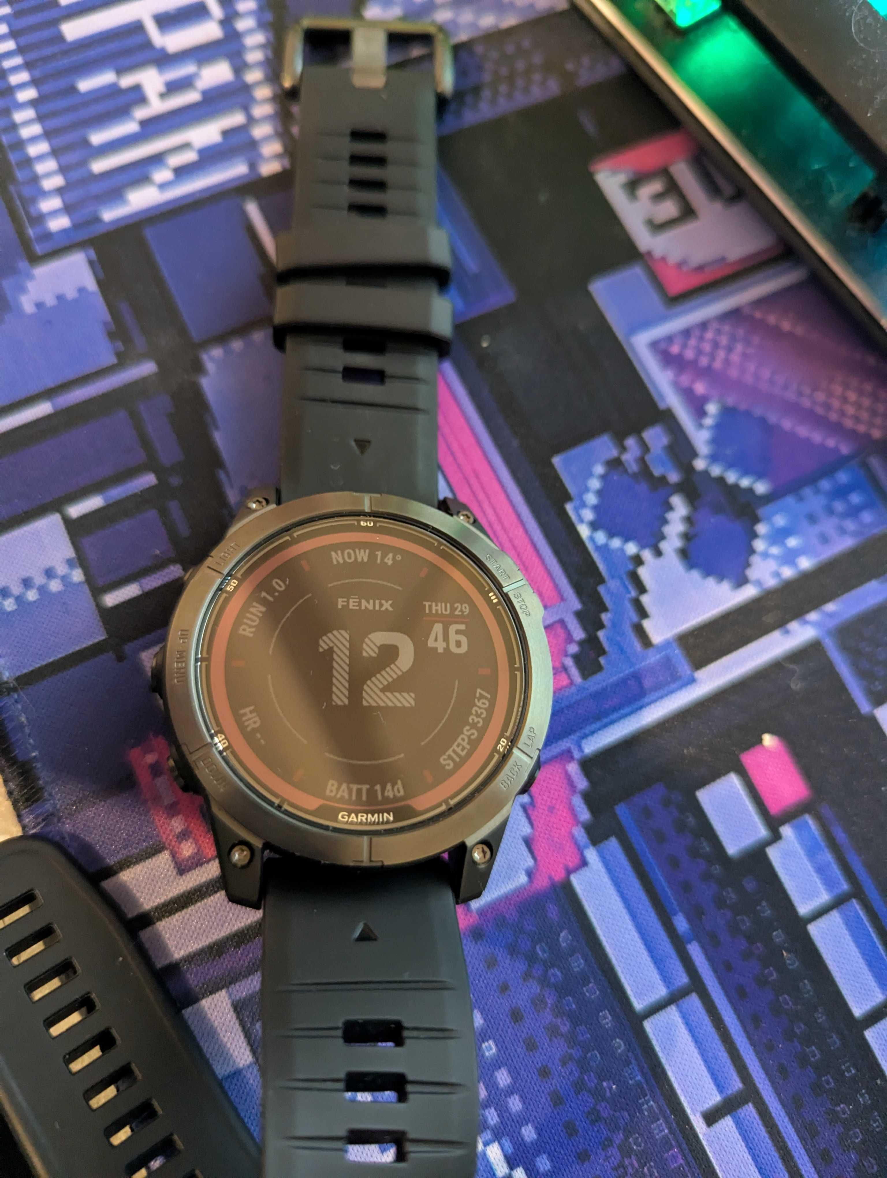 Garmin Fenix 7 Pro Sapphire Solar Titanium Graphite Gray Чисто Нов!!!