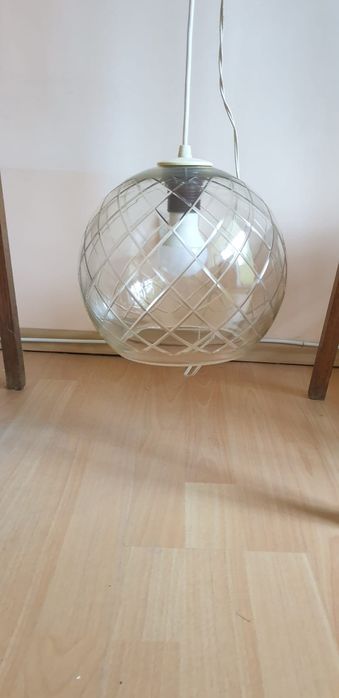 Accesoriu decorațiune lumina vintage colectie sticla Anglia 1970