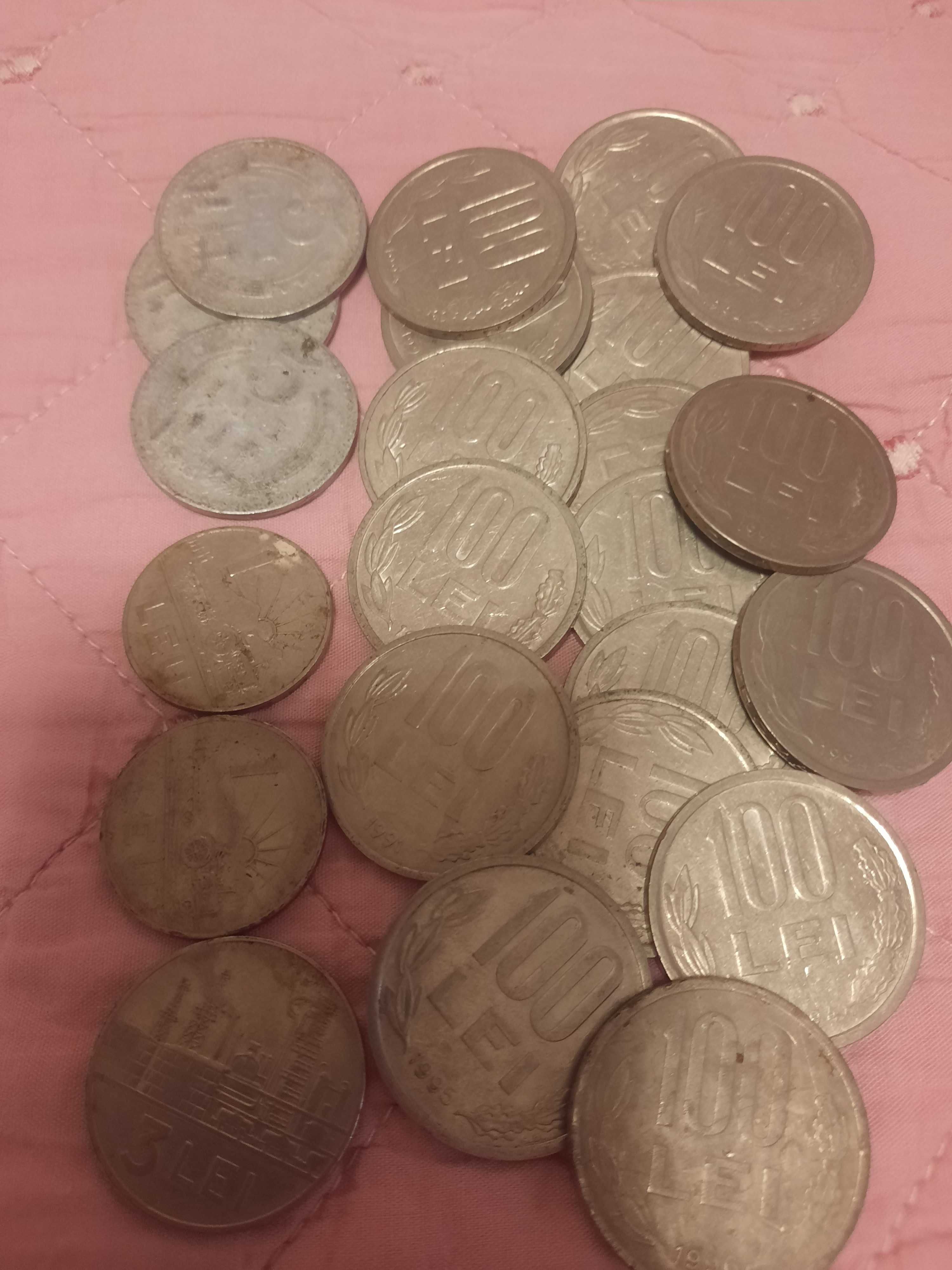 Vand monede de 100,5,3,1.lei