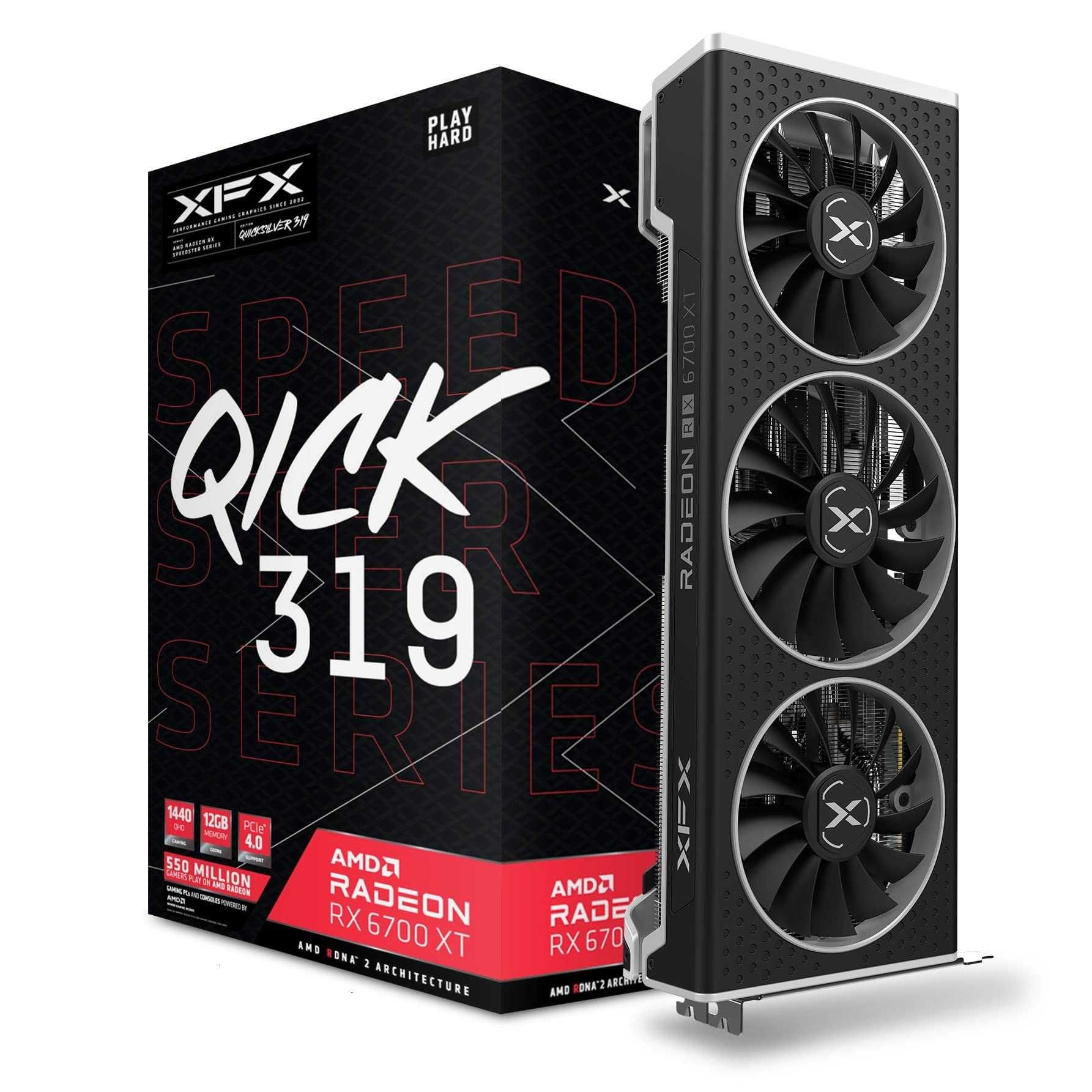 XFX Speedster QICK 319 AMD Radeon RX 6700 XT BLACK