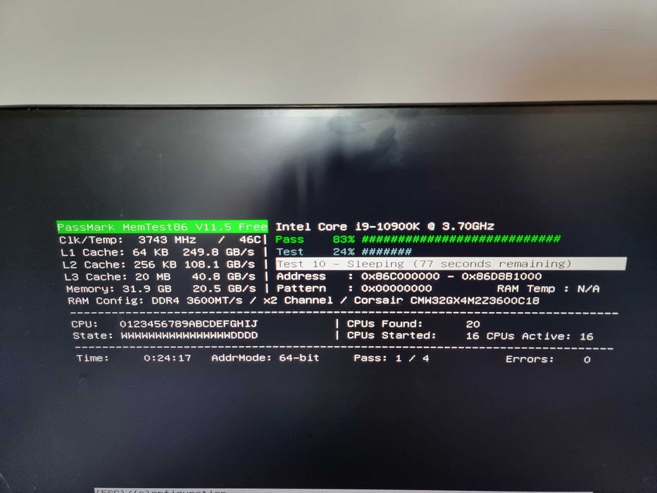 Corsair Vengeance RGB Pro 32GB (2 x 16GB) RAM 3600MHz CL18