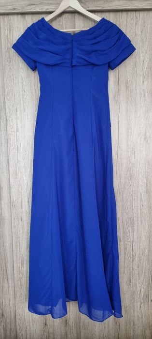 Официална дълга рокля в синьо