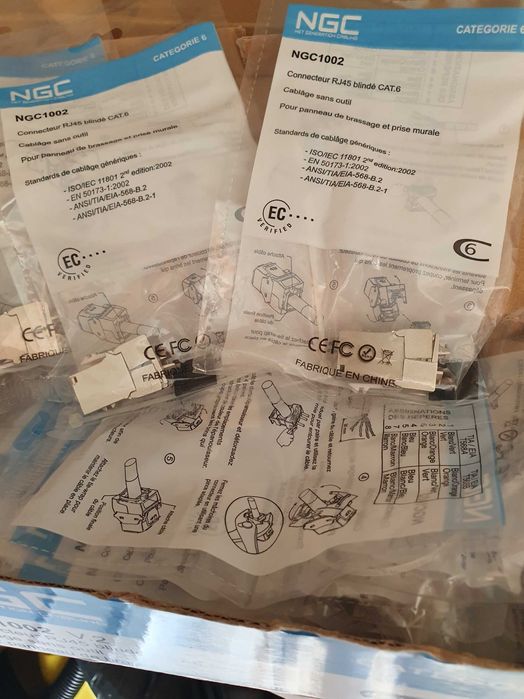 Cupla modulara Rj 45 Cat 6 a Gigamedia si  NGC Franta