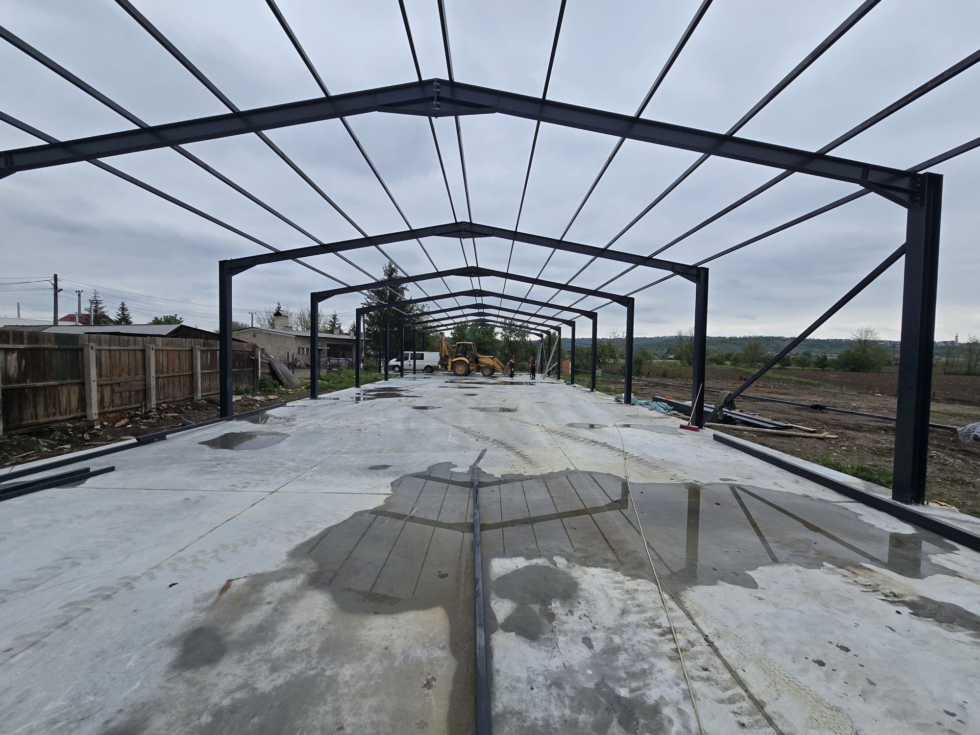 Hala noua structură metalică demontabila hala prindere pe suruburi
