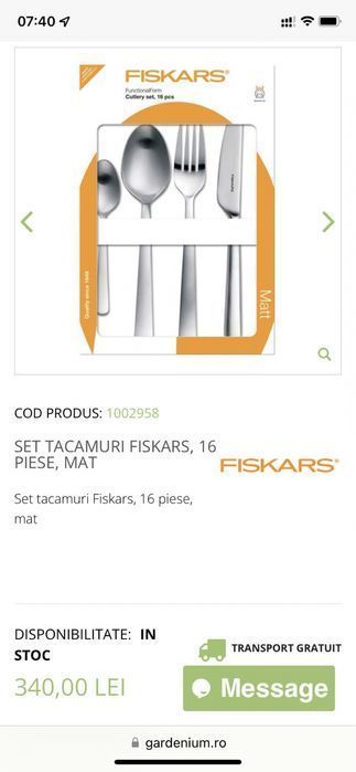 Set Tacamuri Fiskars Functional Form 16 piese