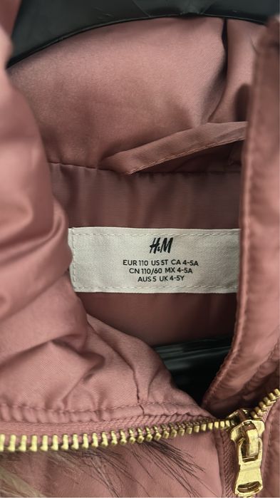 Зимно яке на H&M за момиче 4-5г