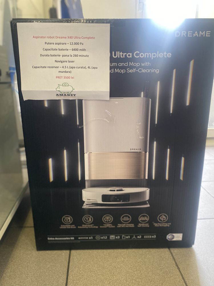 Aspirator Robot Dreame X40 Ultra Complete Sigilat