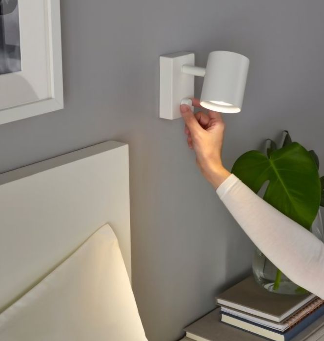 2 бр. стенна лампа за четене IKEA NYMANE