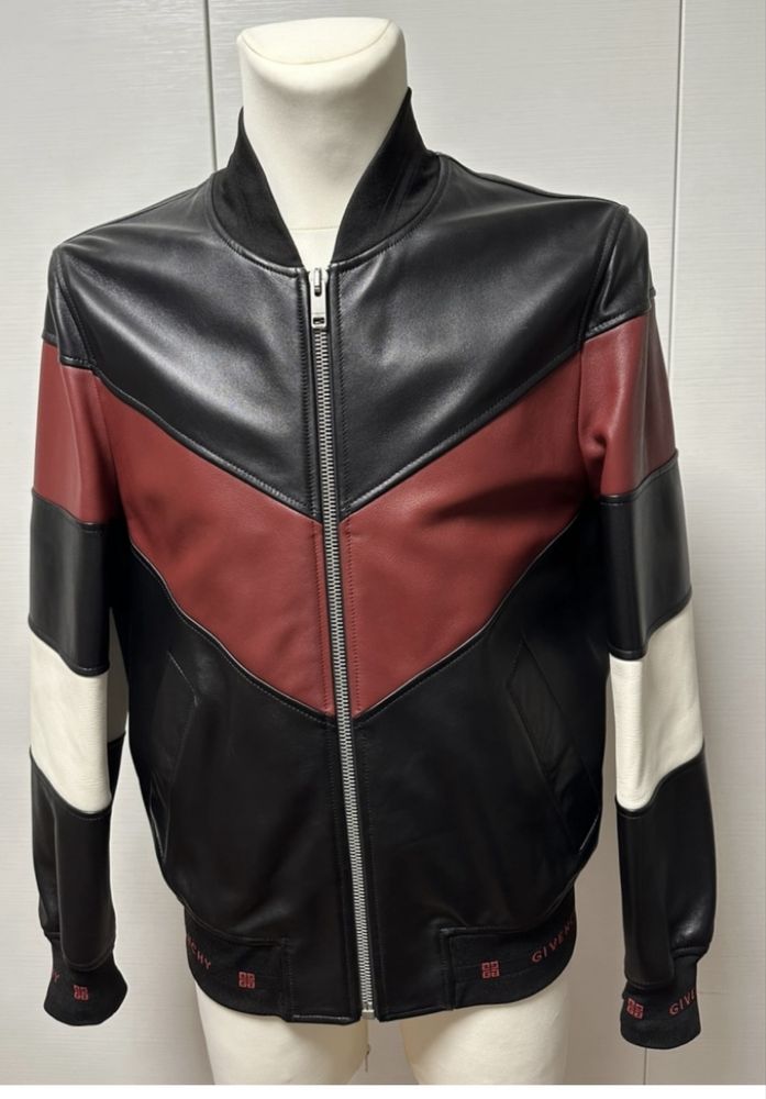 Ginenchy bomber jacket barbateasca noua originala piele masura L-50.
