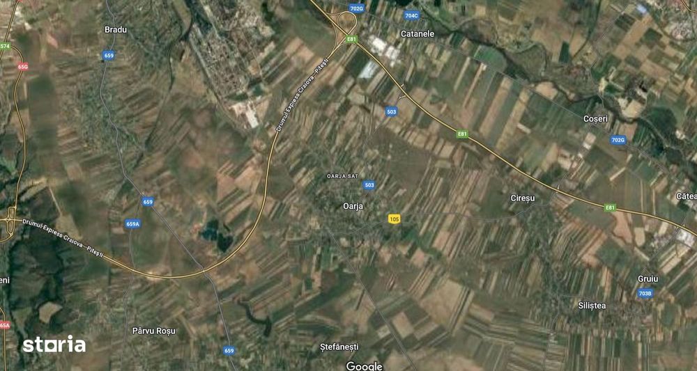 Teren agricol 50 ha + 3 terenuri intravilane, judetul Arges