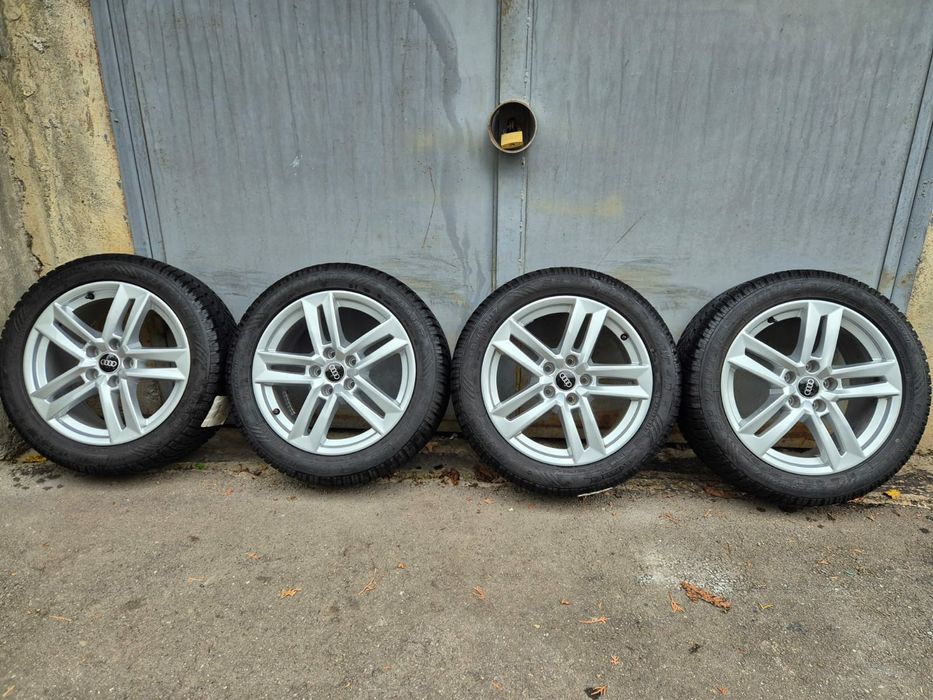 Roti iarna originale AUDI A4 B9 8W, B8, 8k, 17 toli Sline Dunlop