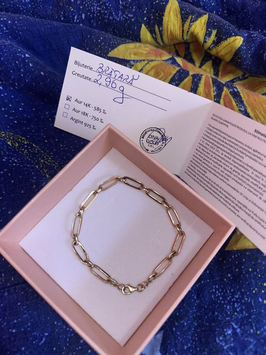 Brățară aur DivaGold 14 k zale