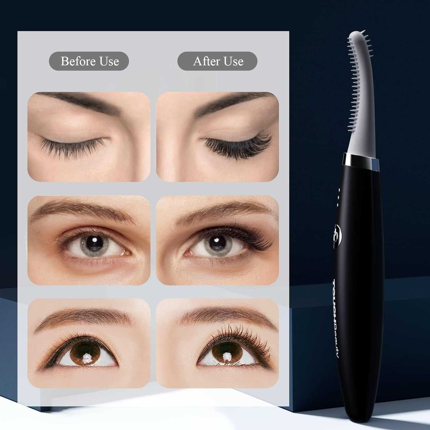 Уред за грижа за вежди и мигли TOUCHBeauty Heated Eyelash Curl