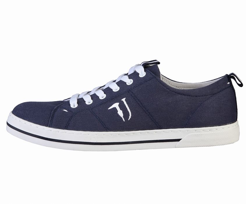 Tenisi Trussardi originali Pantofi Sport cu siret bleaumarin