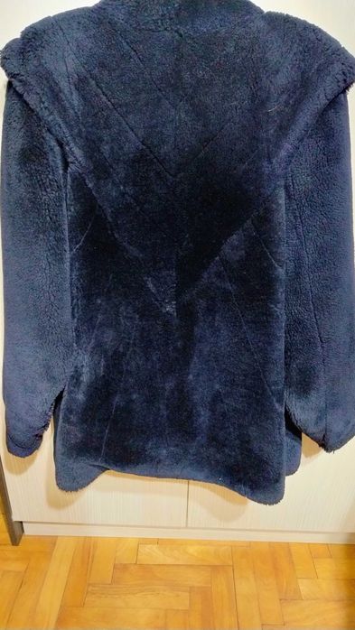 Haina blana naturala, vintage, nurca, marimea 50