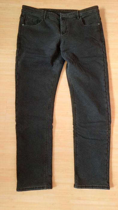 Джинсы мужские утепленные зимние Finn Flare. Цвет синий.