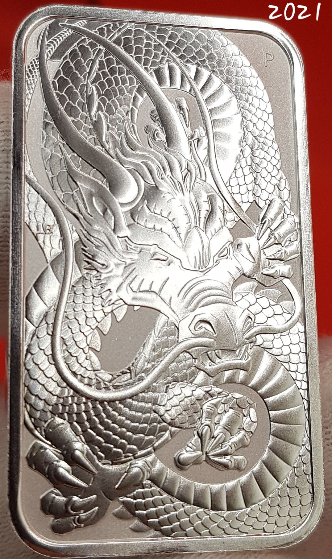 Rectangular Dragon TOATA+ 2018 - 2024 monede lingou argint 999