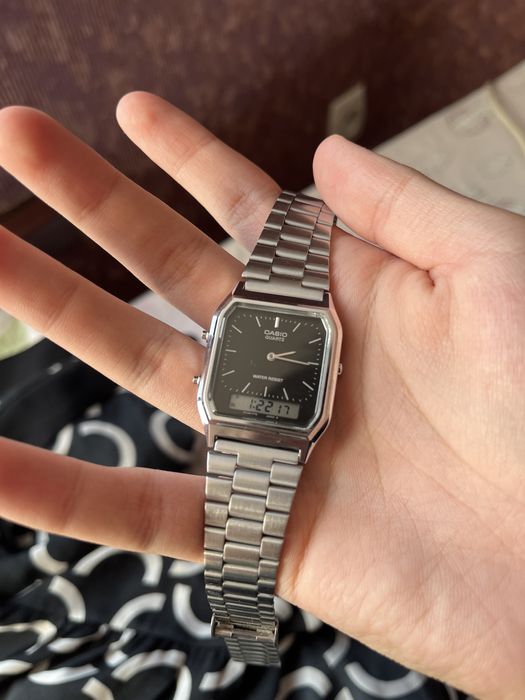 CASIO AQ-230 — Стильные оригинальные часы в отличном состоянии