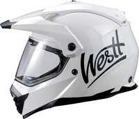 Westt Cross X, Casca Motocross Alba,Marime S 55-56 cm