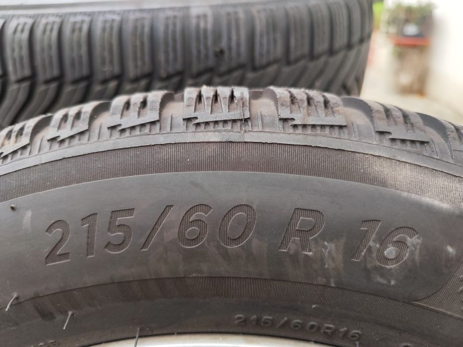 Jante Roti 5×112 R16 + anvelope iarna 215 60 R16 Michelin Skoda Passat