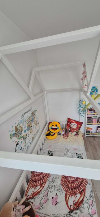 Pat casuta 90×200 + saltea