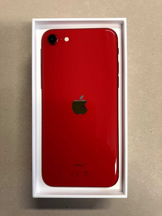 iPhone SE 2020 128kB (RED) | stare impecabilă | huse noi cadou