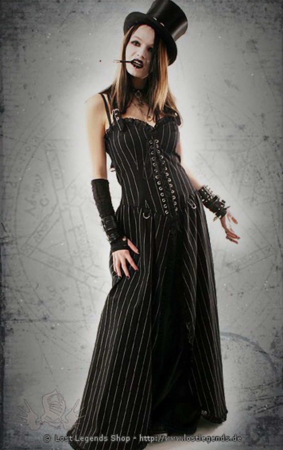 Rochie gotica Aderlass steampunk goth burleska