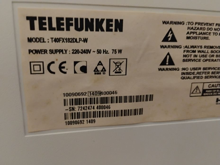 Продавам Телевизор  TELEFUNKEN 40inch