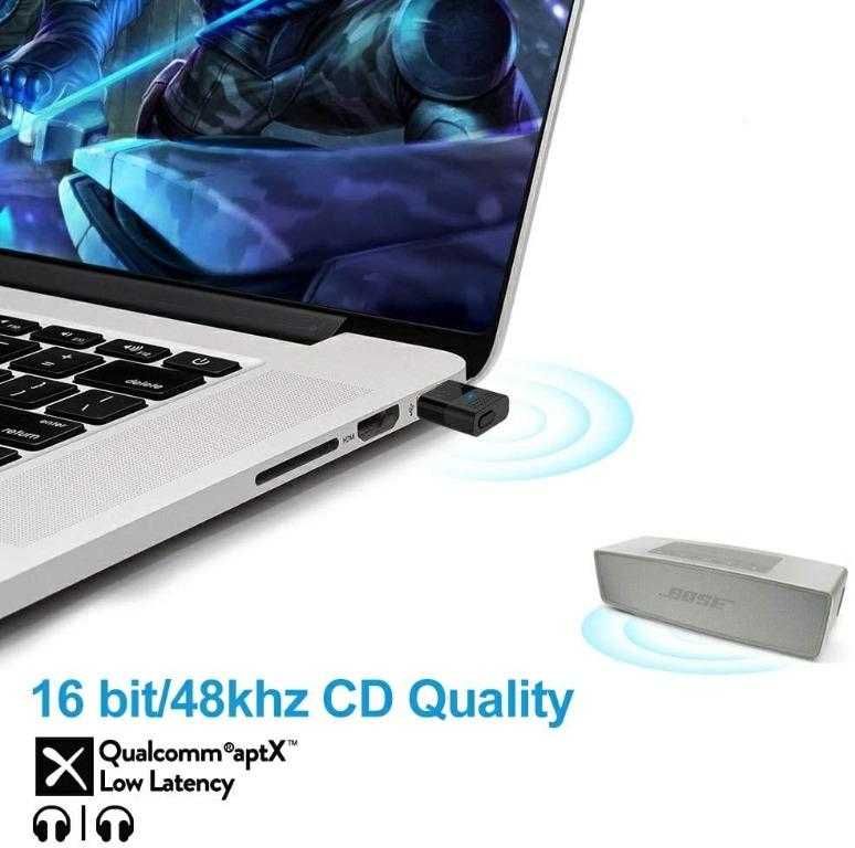1Mii външен 5,0 USB аудио адаптер за аудио предавател за PC