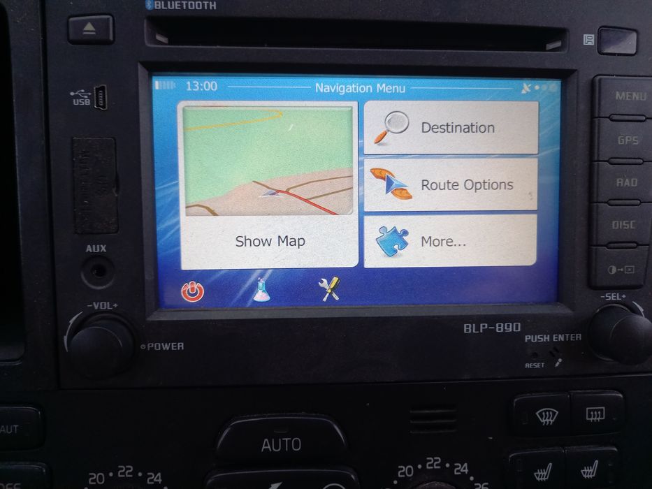 Navigație android Bluetooth Volvo S60 V70 cu USB aux BT android GPS