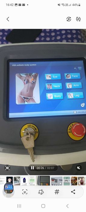 Aparat de radiofrecventa unipolara