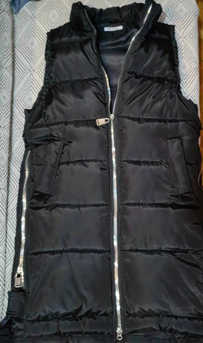 Дамски черен дълъг елек Radis