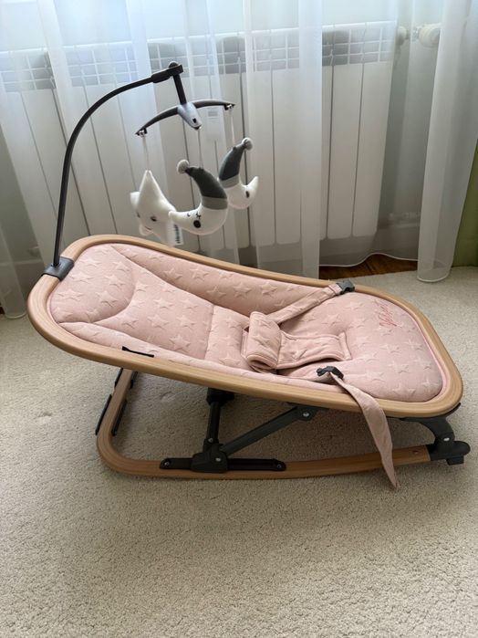 Бебешки дървен шезлонг Chipolino Velvet