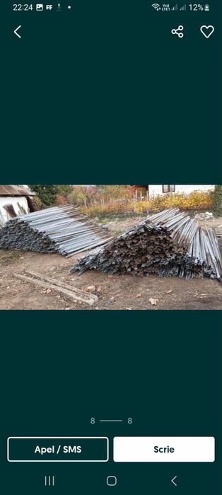 Vând Spalieri de Metal Zincat