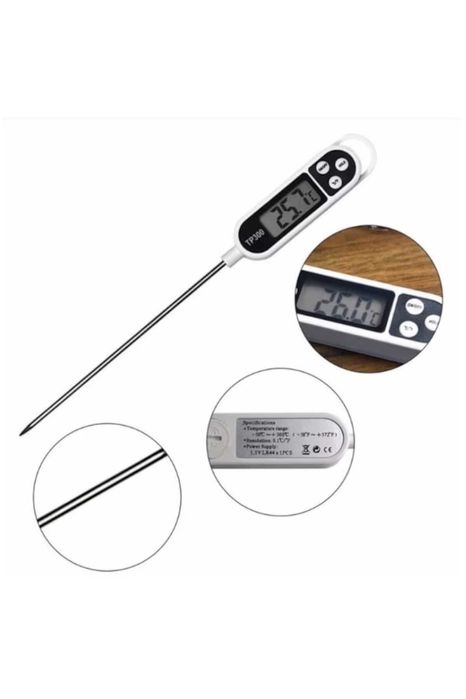 Termometru digital pentru gatit, otel inoxidabil, Ecran LCD, 300 grade