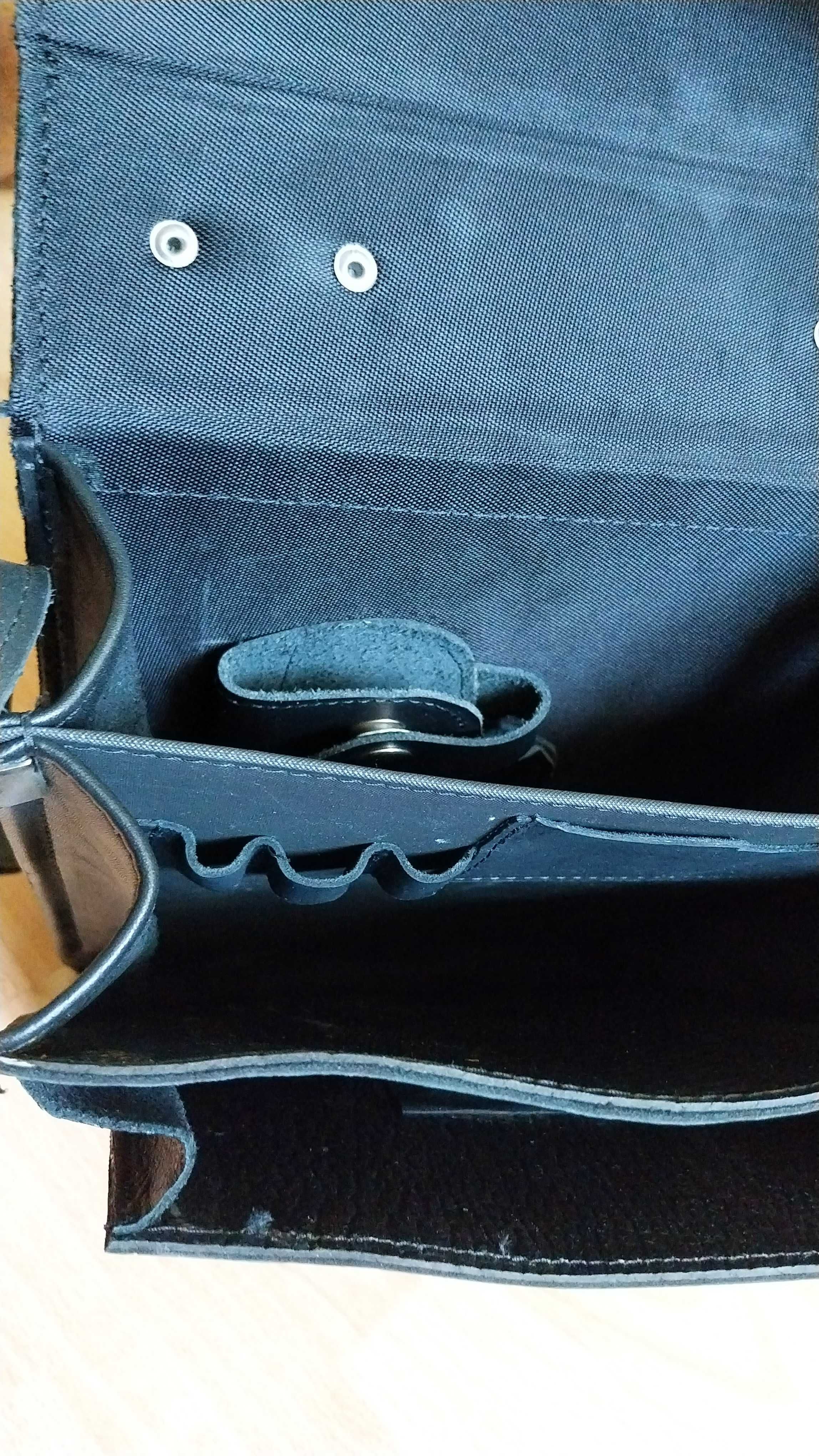 Мъжка чанта от естенствена кожа с отделение за оръжие