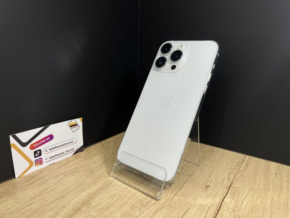 iPhone 14 Pro Max 256Gb Silver 3 ani garanție, Telefoane Mures