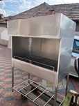 Gratar inox cu hota