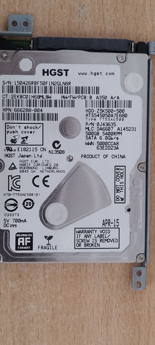 hdd 500gb бу пачти как новый