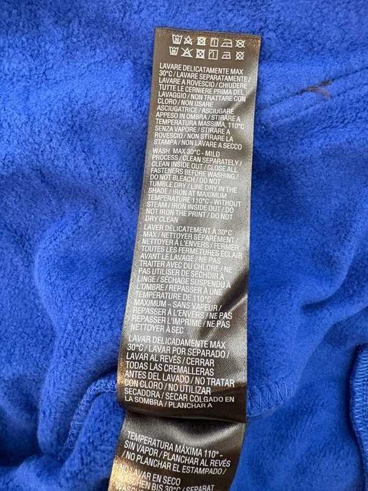 Balenciaga Soccer Zip Up Hoodie Blue