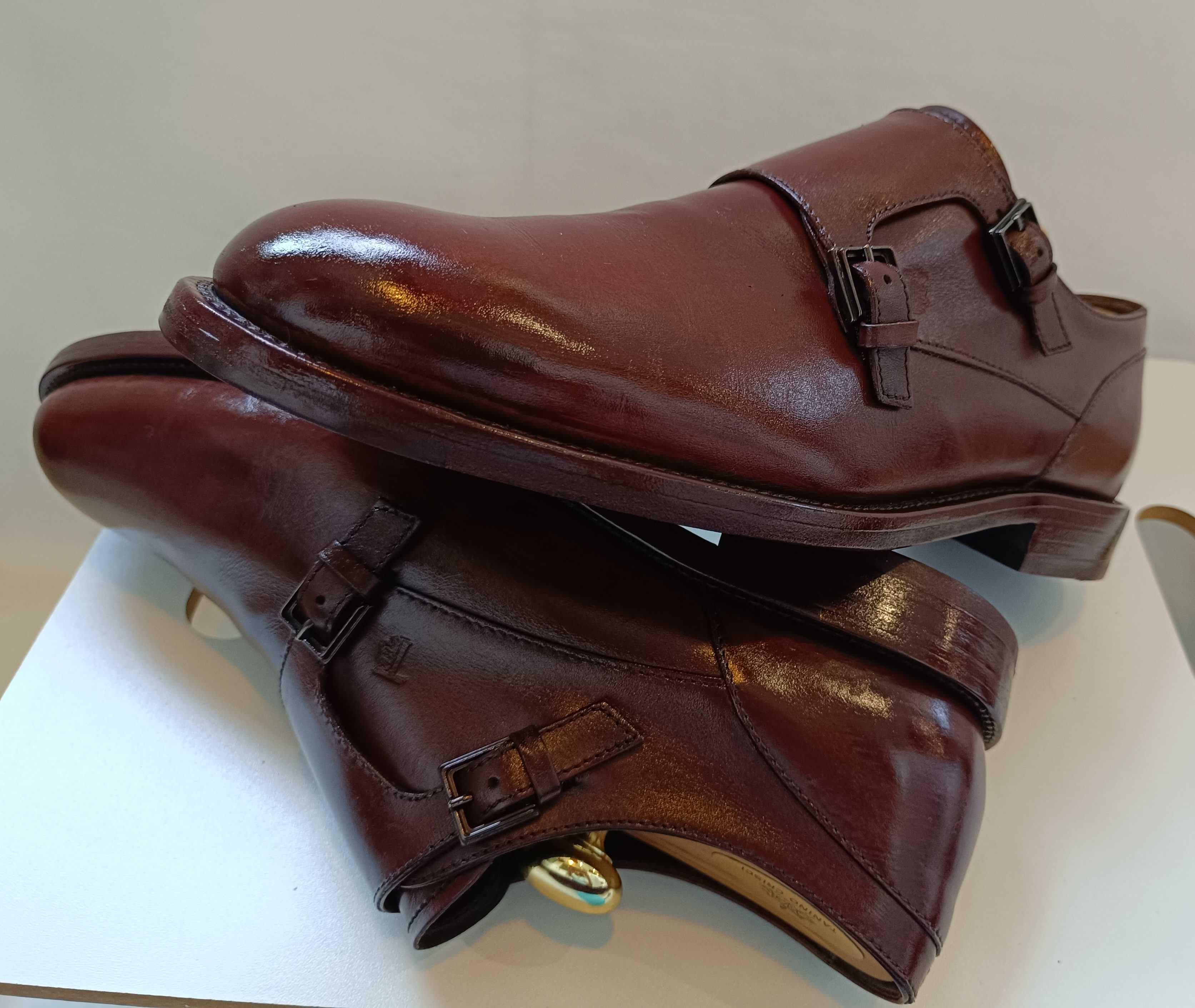 Pantofi monk de lux 41 41.5 lucrati manual TOD'S piele naturala moale