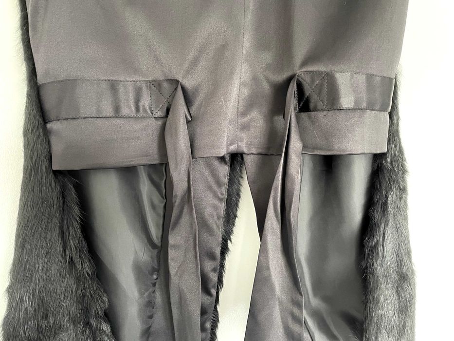 Vand vesta dama, neagra, cu blanita in fata si cordon, marime XS-M