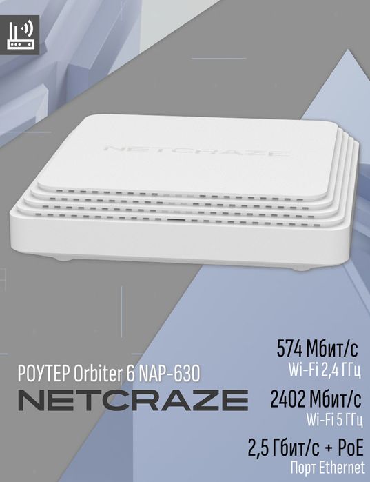 Netcraze orbiter 6 NAP-630 AX3000 POE роутер router