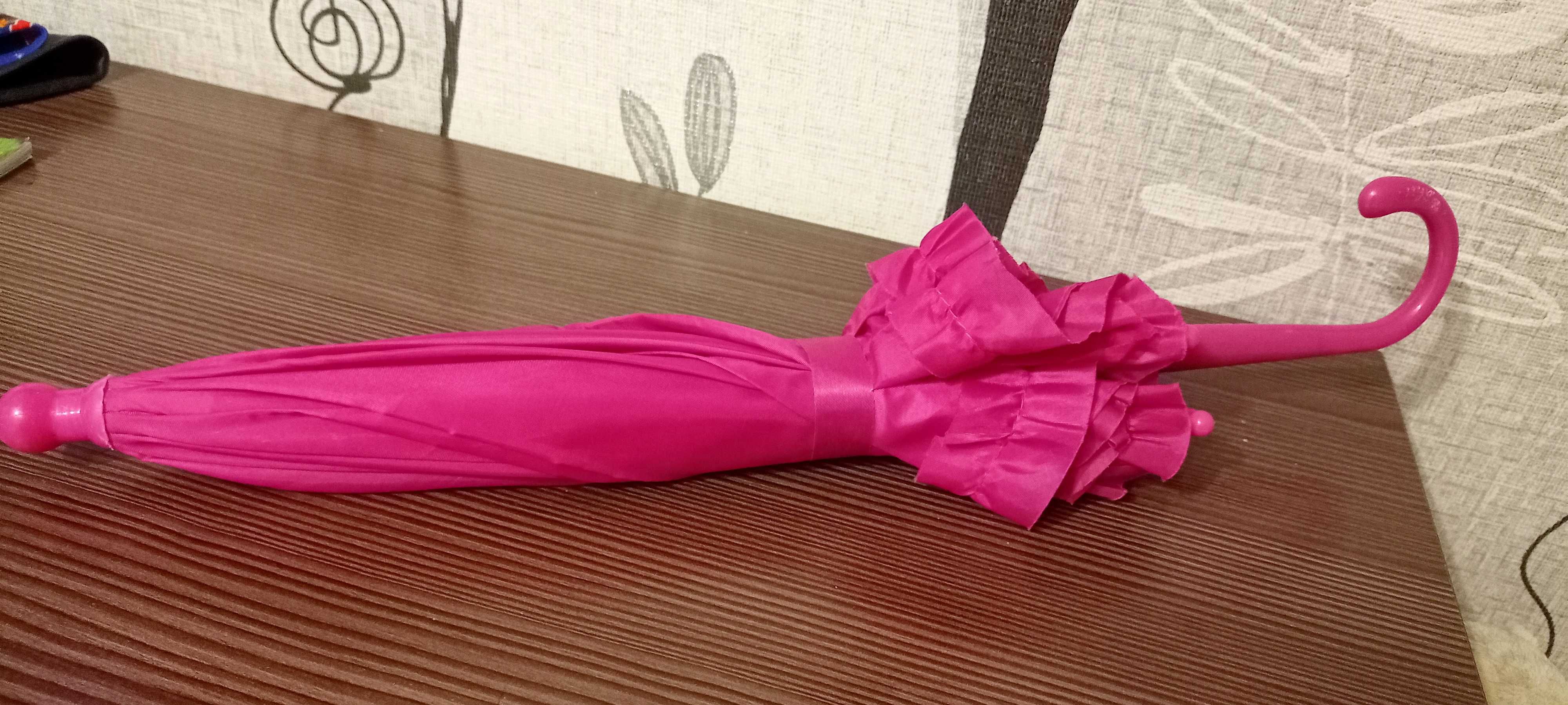 Зонтик детский розовый