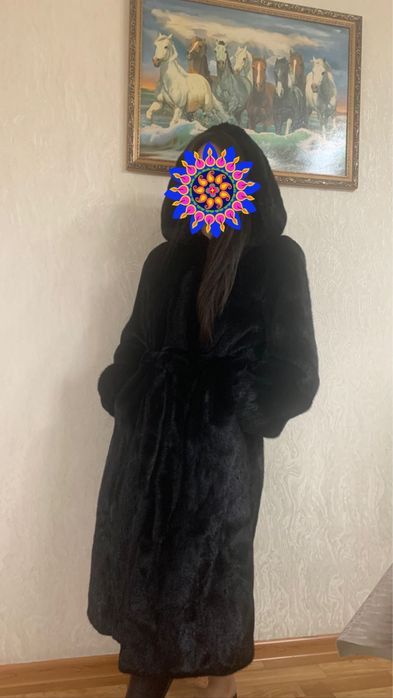 Норковая шуба цельная